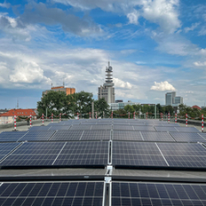 PV-Anlage auf einem Dach in Hannover