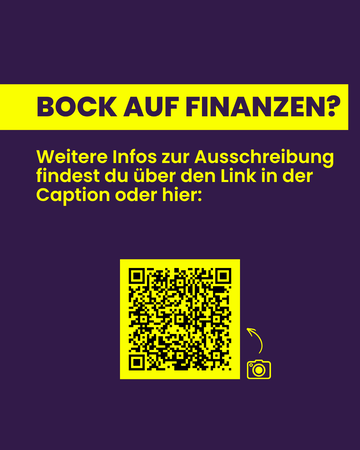 Bock auf Finanzen? Weitere Infos im Link oder hier im QR-Code