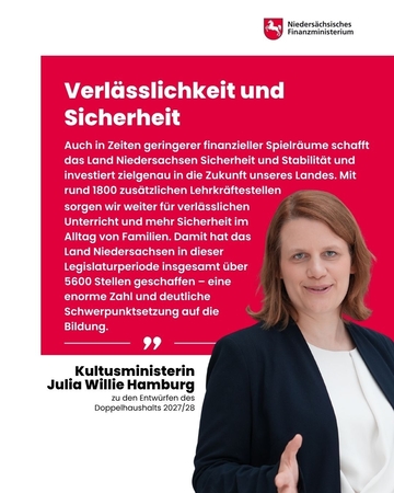 Julia Willie Hamburg: Verlässlichkeit und Sicherheit!