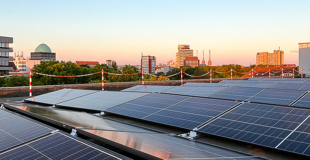 PV-Anlage auf einem Dach in Hannover