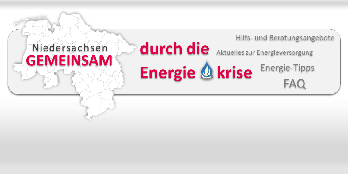 Logo: Niedersachsen - Gemeinsam durch die Energiekrise